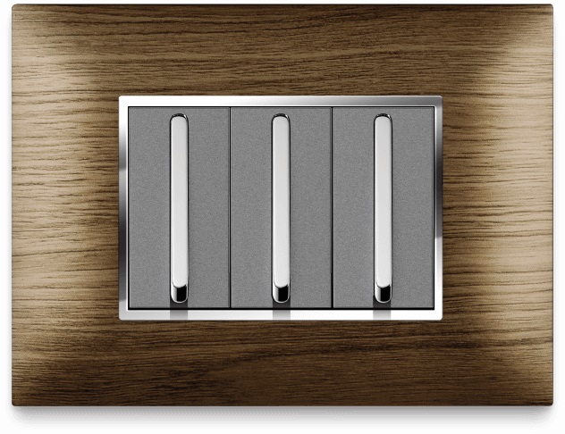LISHA S7 TURBO CHROME WOOD Cover Plates